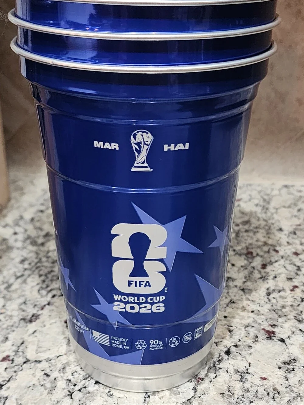 Five FIFA World Cup Michelob Ultra Cups